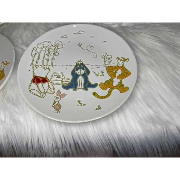 Disney Winnie The Pooh Decorative Plate Set x4 New Piglet and Friends - Picture 7 of 9